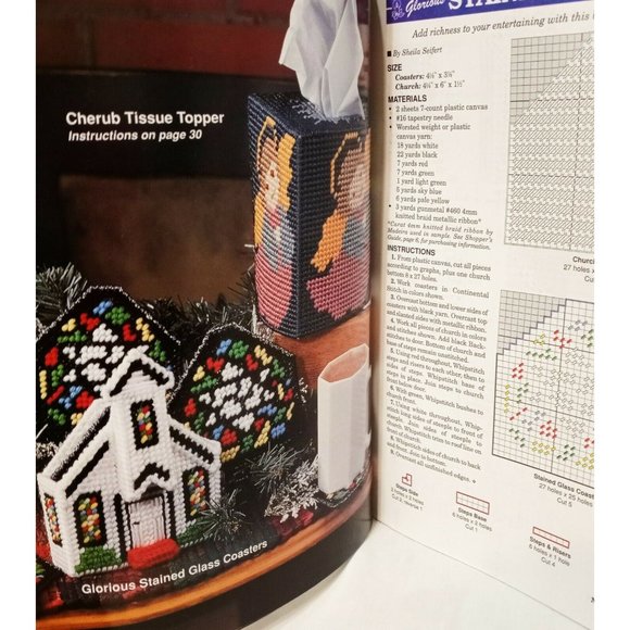 Plastic Canvas World Magazine November 1998 Festive Christmas Magic Cat Mouse - Picture 7 of 9